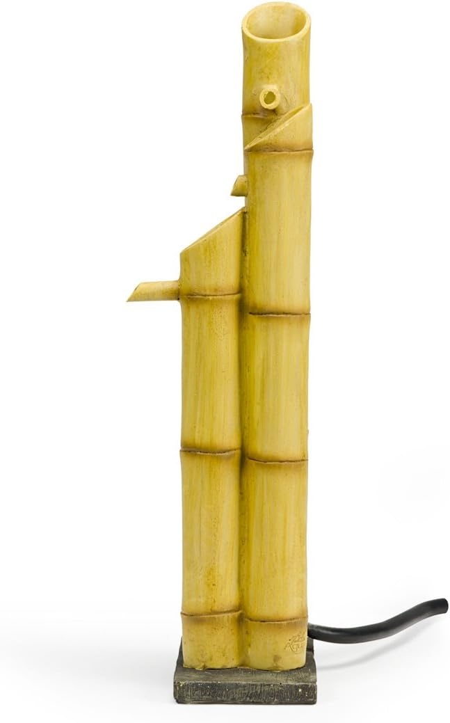 Aquascape Pouring Three-Tier Bamboo Fountain Fountain for Ponds and Water Gardens, Poly-Resin | 78307