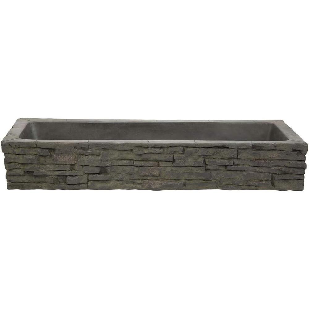 Aquascape Quad-Spill Straight Stacked Slate Fountain Topper for Yard, Landscape, and Garden | 78280