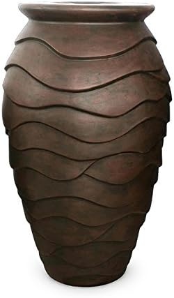 Aquascape Scalloped Urn Landscape Fountain Kit with Aquabasin and Ultra Pump, Medium | 78270(Medium Urn Kit)