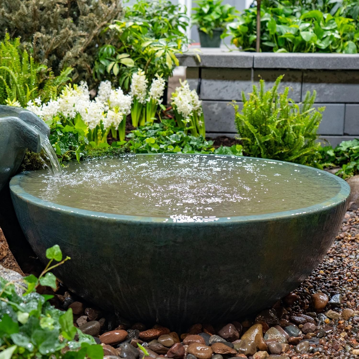 Aquascape Spillway Bowl and Basin Landscape and Garden Fountain Kit | 58087(Basin 40-in)