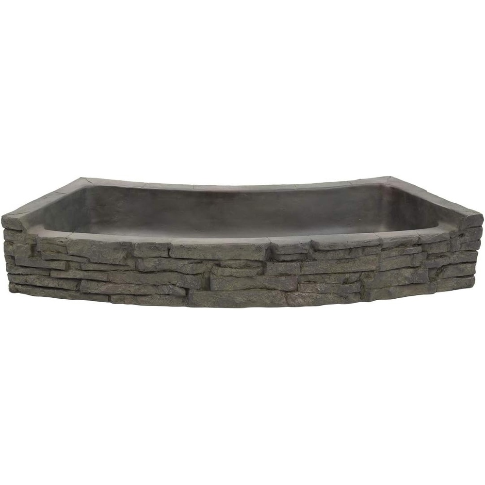 Aquascape Rear-Spill Curved Stacked Slate Water Fountain Topper | 78285