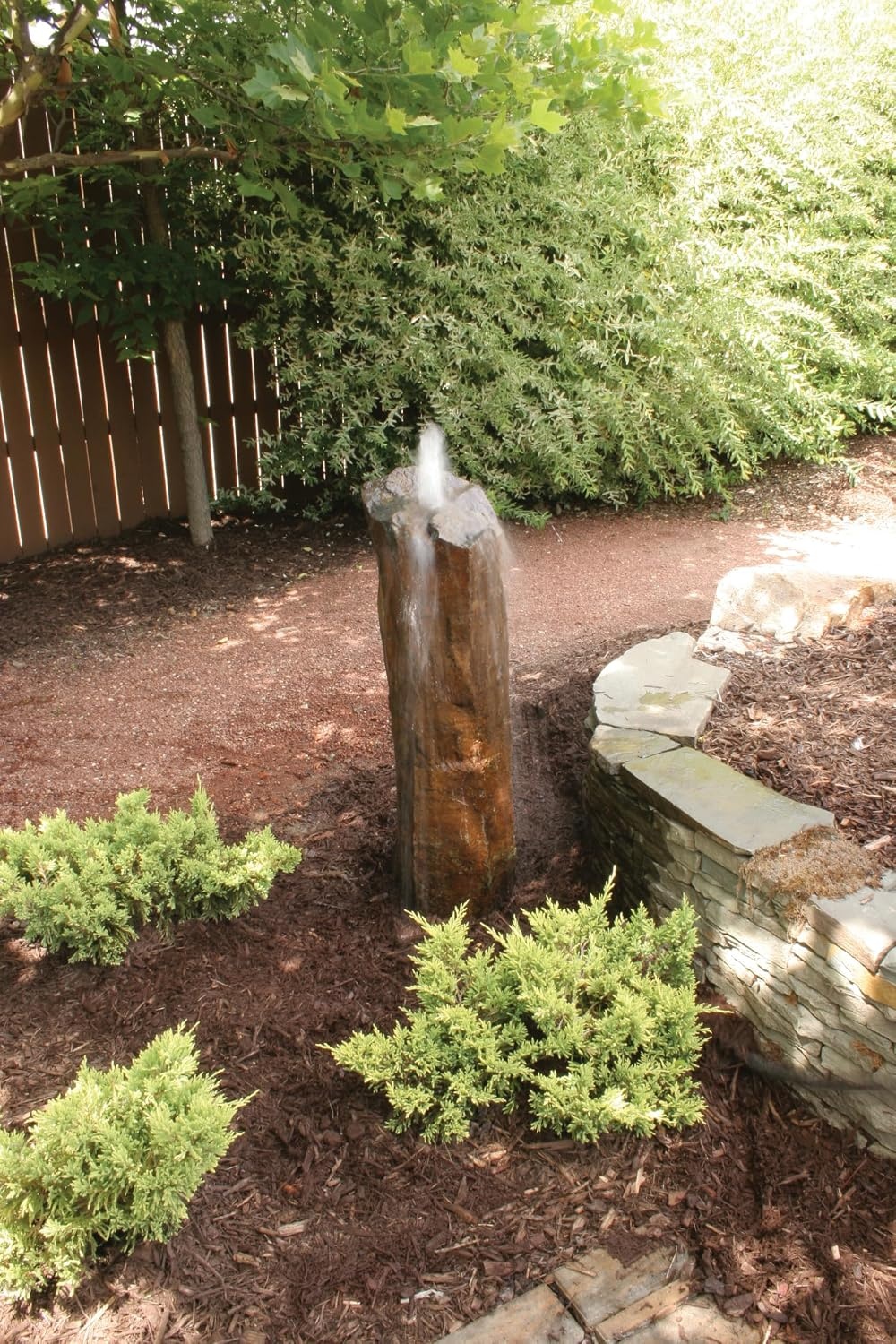 Aquascape 98969 Natural Mongolian Basalt Column Fountain – 36 Inch Height for Landscape and Garden(36″)