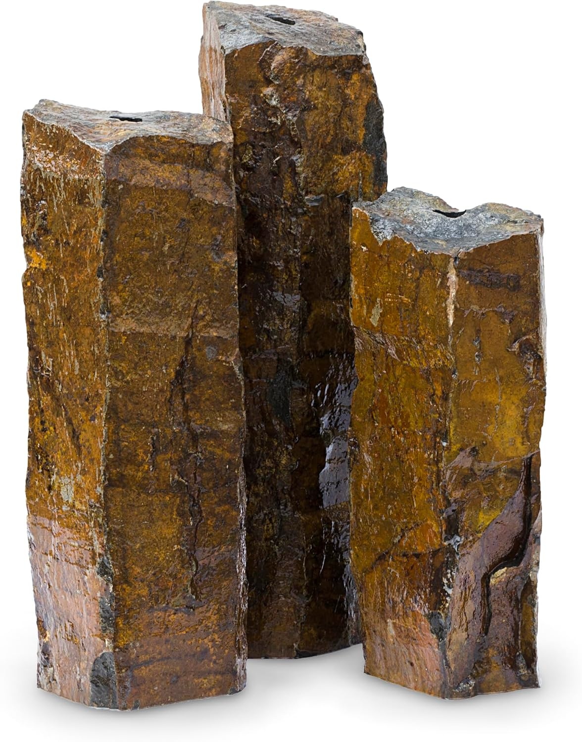 Aquascape 98969 Natural Mongolian Basalt Column Fountain – 36 Inch Height for Landscape and Garden(36″)