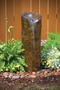 Aquascape 98969 Natural Mongolian Basalt Column Fountain – 36 Inch Height for Landscape and Garden(30″)