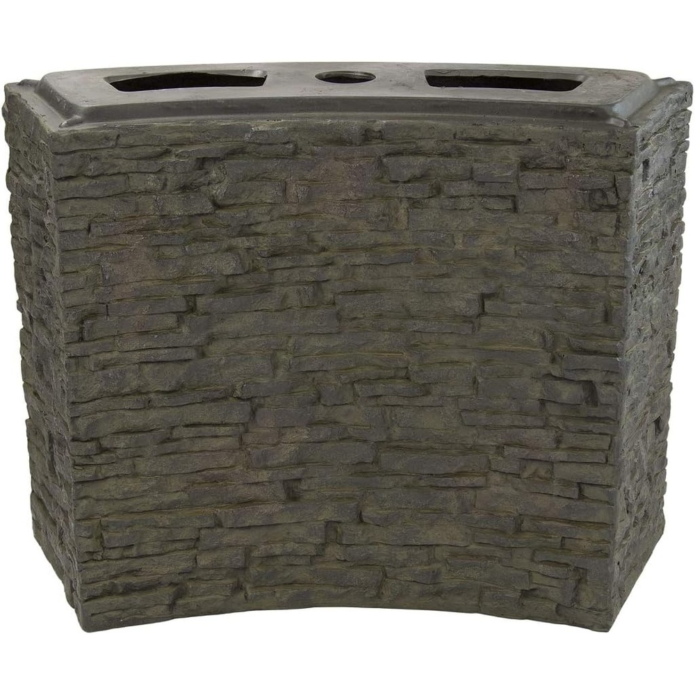 Aquascape Curved Stacked Slate Fountain Wall Base, Large | 78282