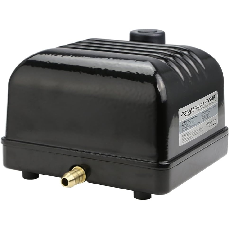 Aquascape Pro Air 20 Pond Aerator and Aeration Kit with Tubing and Self-Cleaning Diffuser, Out-Door Rated| 61009(PRO 20 Compressor)