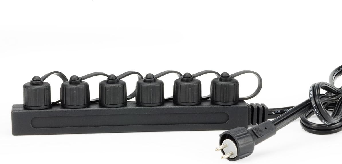 Aquascape 84022 12 Volt with Quick Connects 6-Way Lighting Splitter Black(6-Way)