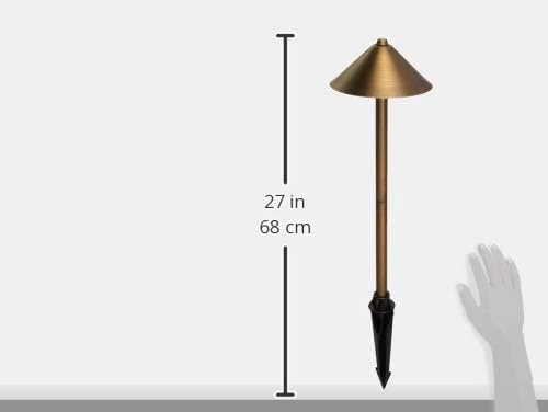 Aquascape Path and Area LED Landscape Light, Dome Top Design, Durable Brass, Antique Bronze Finish, 3-Watt, Low Voltage LVL | 84064 , Brown(Dome Top 6-PACK)
