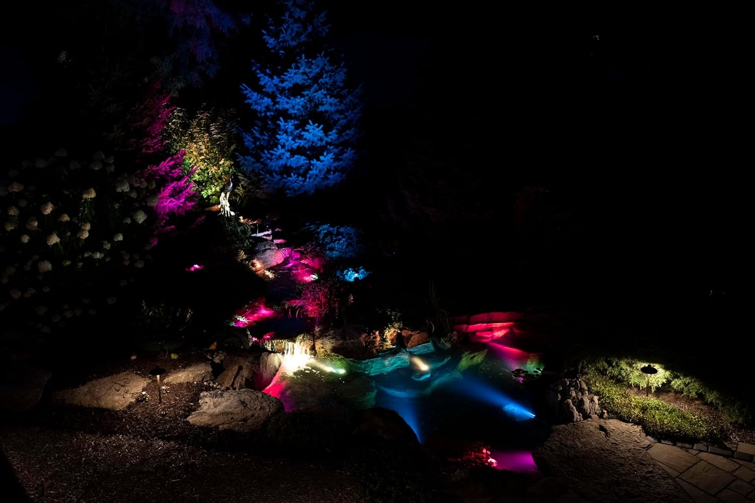 Aquascape LED Color Changing Pond and Garden Spotlight, Waterproof, Submersible, 4.5-Watt | 84059(4.5-watt)