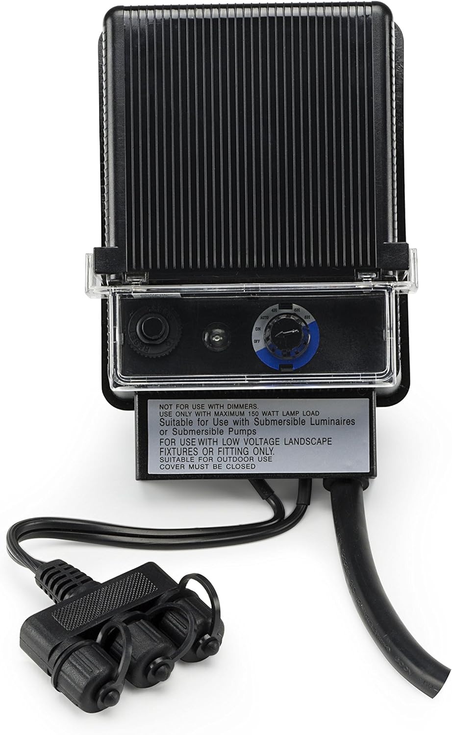 Aquascape 99070 Transformer with Photocell Sensor for Pond Water Feature Waterfall Landscape and Garden Lighting, 60 Watt 12 Volt(150 Watt w/ Sensor)