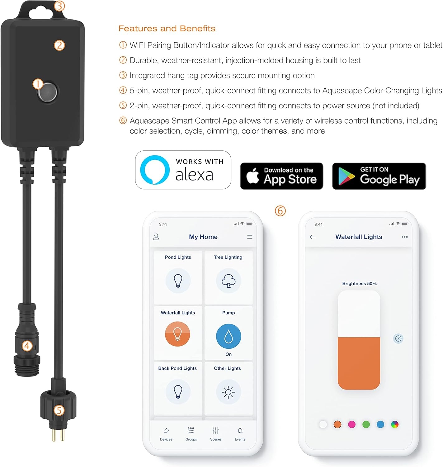 Aquascape Smart Control Hub for Color-Changing Lights | 84074