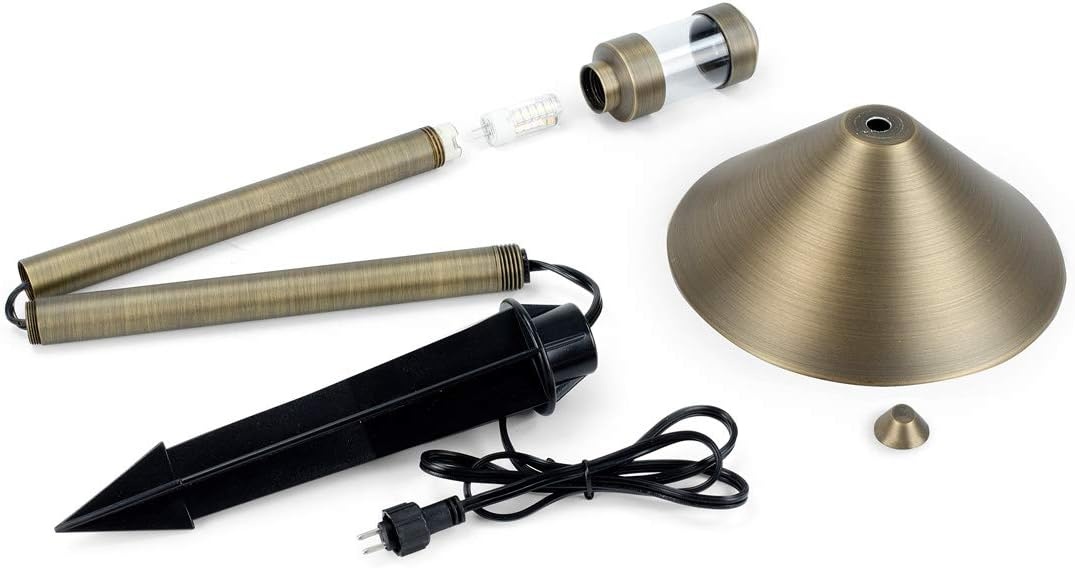 Aquascape Path and Area LED Landscape Light, Dome Top Design, Durable Brass, Antique Bronze Finish, 3-Watt, Low Voltage LVL | 84064 , Brown(Dome Top)