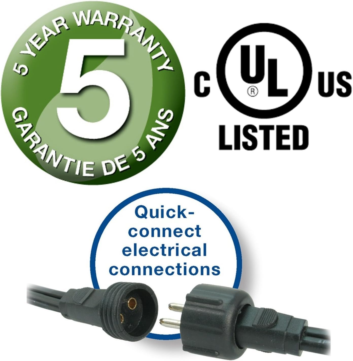 Aquascape 1-Watt Submersible Underwater Warm White LED Waterfall Up Light for Ponds & Water Features, 84032(1-Watt Waterfall (Pack of 6))