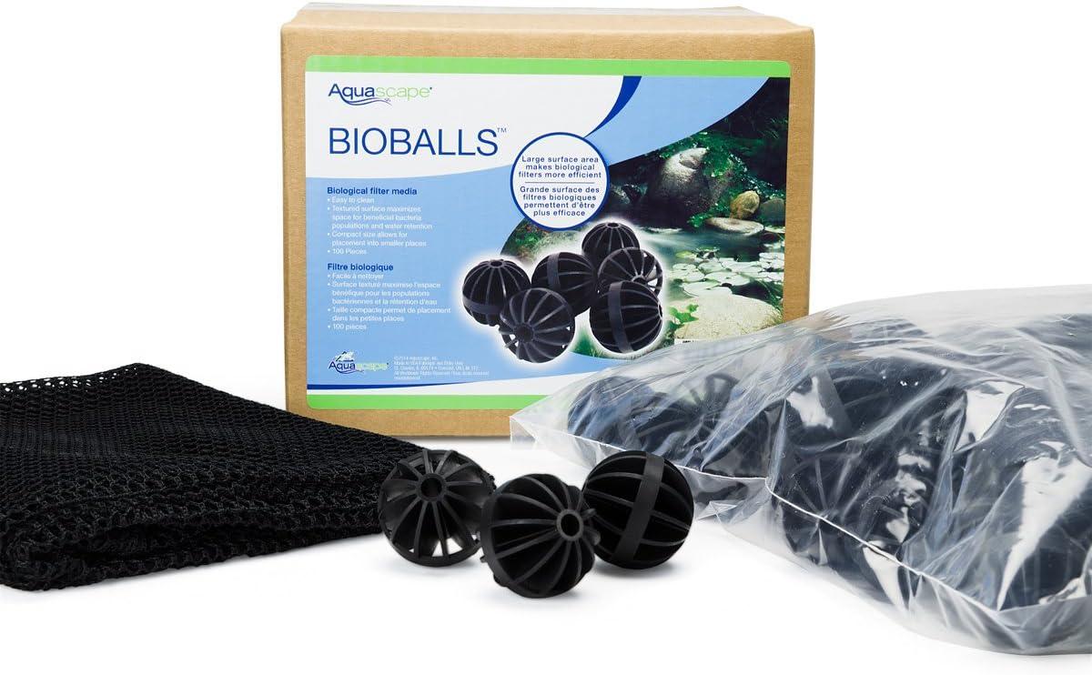 Aquascape 98464 BioBalls Filtration Media for Pond, Waterfall, and Water Features(Black)