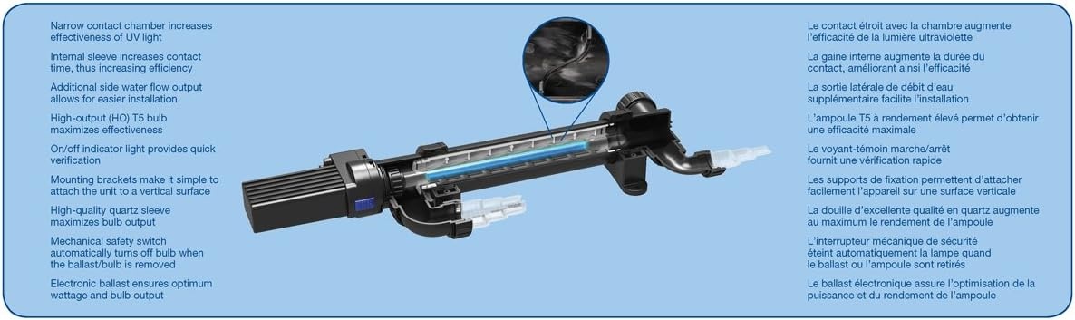 Aquascape UltraKlear 2500 UV Pond Clarifier – 28W UV Light for Clear Water & Algae Control, Ideal for Large Ponds & Water Features, 95037(1000)