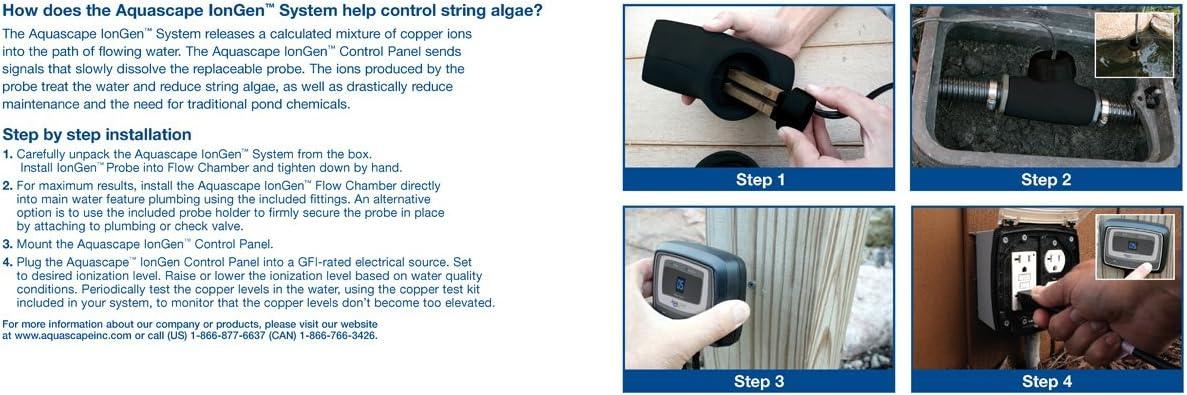 Aquascape IonGen System G2 Electronic Algae Controller for Pond, Garden, and Waterfall Features | 95027(G2)