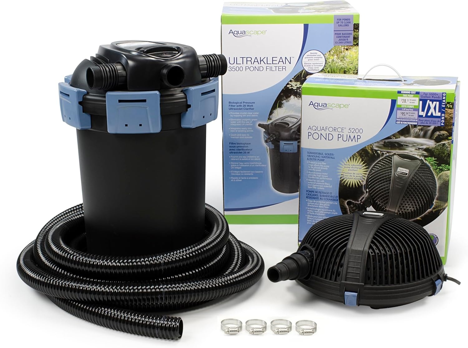 Aquascape 95059 UltraKlean 2500 Filtration Kit for Pond and Water Features Product Name(3500)