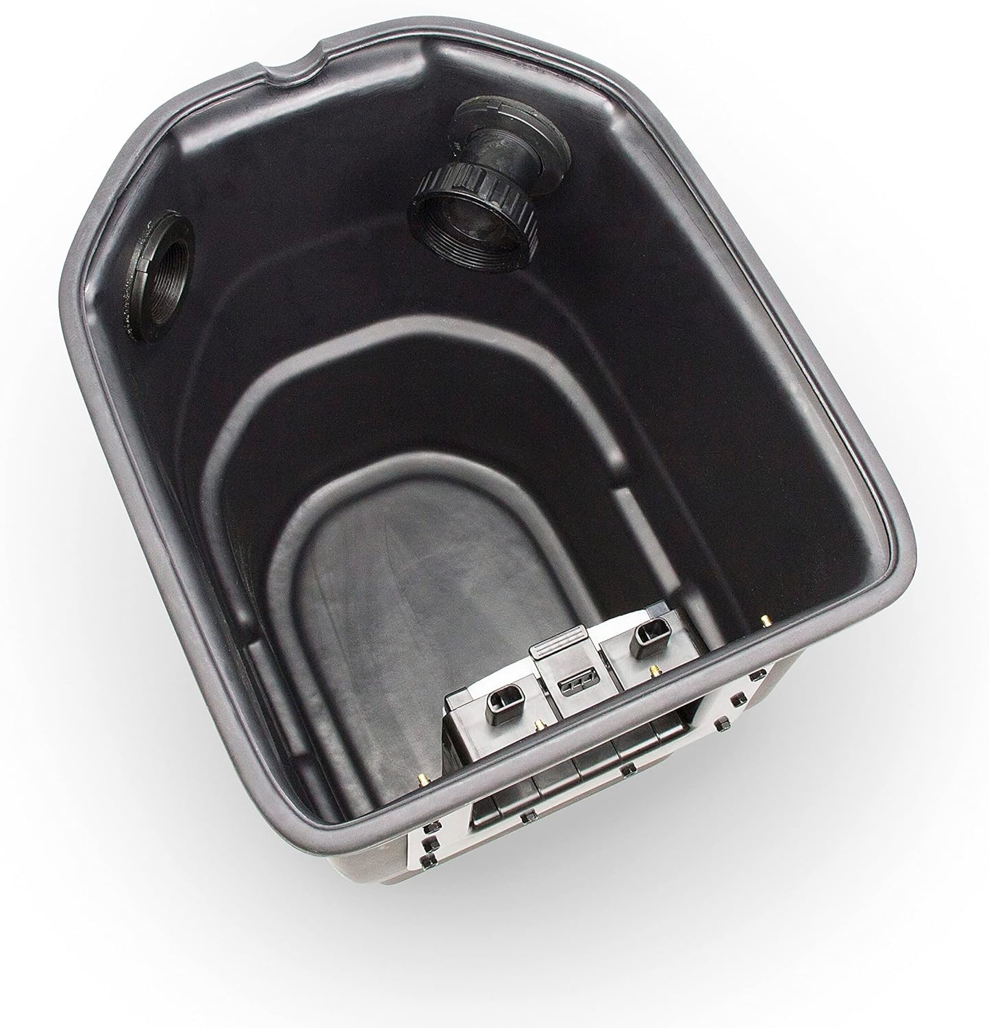 Aquascape Signature Series 1000 Pond Skimmer, Large-Capacity Surface Debris Removal with Rigid Basket and Filter Mat, Adjustable Weir, Includes Faux Rock Lid, for Ponds Up to 1,000 sq. ft.,43022(400)