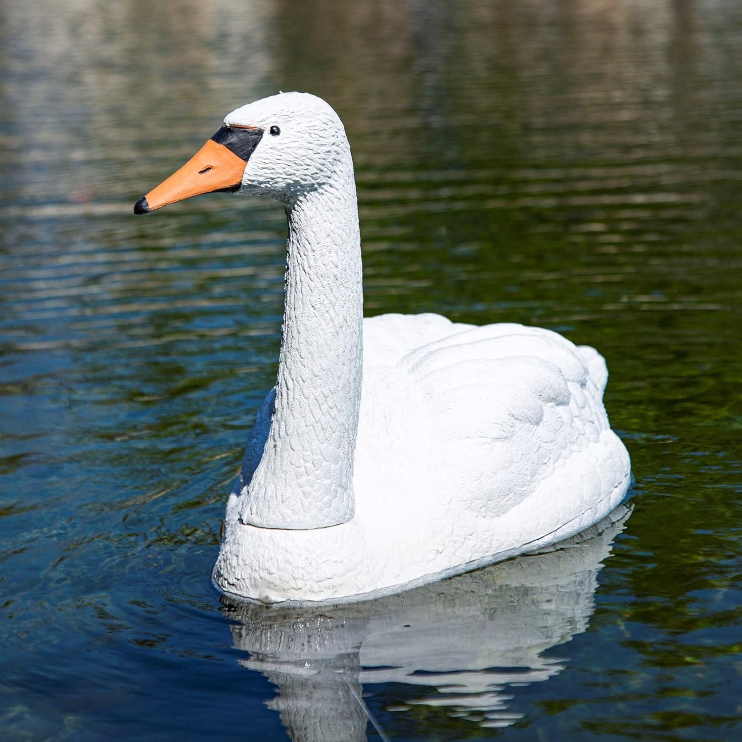 Aquascape Floating Swan Decoy for Koi and Fish Ponds | 74014