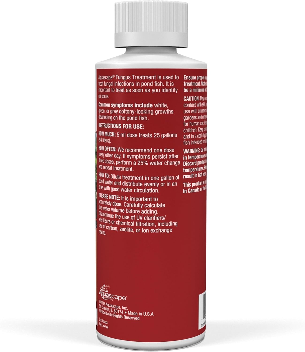 Aquascape 81040 Fish Fungus Liquid Treatment for Pond Fish, 8.5 Ounces