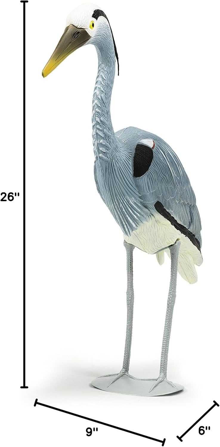 Aquascape Blue Heron Bird Decoy for Pond Water Feature and Garden 81030
