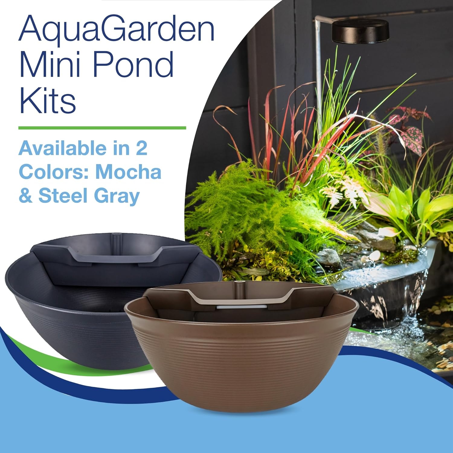 Aquascape AquaGarden Pond Kit, Container Water Garden | 78325(Brown)