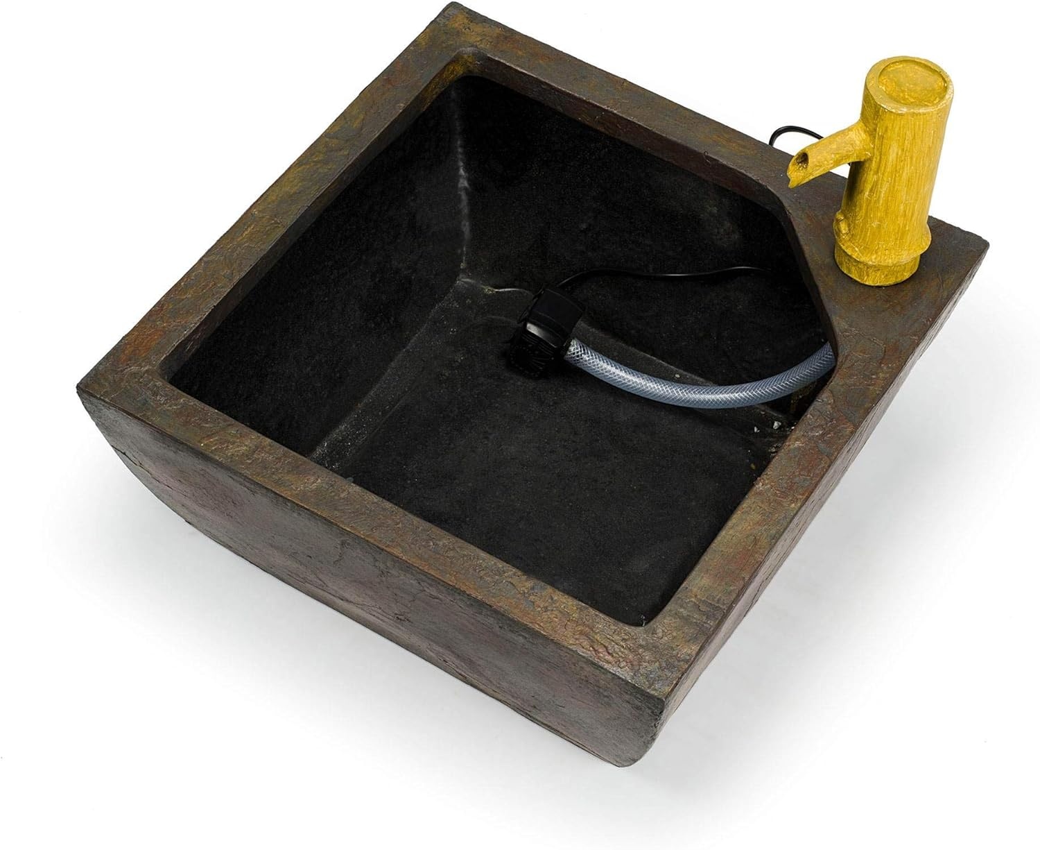 Aquascape Aquatic Patio Pond Kit Container Water Garden Includes Bamboo Fountain and Pump